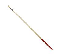 Amig - Brosse Ronde en PVC et Poils purs Mod. 4220 | N°2 | Virole métal Noir avec Manche en Bois Verni | pour de Nombreuses utilisations