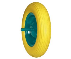 AMIG - Brouette roue anti-crevaison 2610 - Ø360 x 80 x 220 mm - Polyuréthane - Jaune