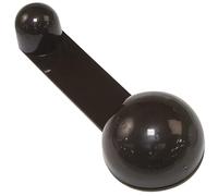 Amig - Butée adhésive pour portes d'étape | Diamètre 40 x 27 mm x 108 mm | Modèle 404 | Plastique | Noir | Fixation au sol | Épaisseur maximale de porte 45 mm