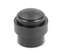 Amig - Butée de porte - Fixation au sol avec vis invisible - Convient à tous types de sols - Empêche les chocs et les claquements de porte - Avec caoutchouc antidérapant - Ø 30 x 36 mm - Noir mat