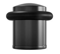 Amig - Butée de Porte | Protection contre les Chocs | Installation Facile, Visserie Incluse | Couleur Noir | Ø28 mm | Amortisseur en Caoutchouc | Zamak