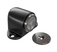 Amig - Butée Magnétique pour Porte - Retenue avec Aimant Puissant - Installation Facile au Sol - Visserie Incluse - Noir - 44 x 40 mm - Zamak