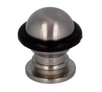 Amig - Butoir De Porte | Ø22 X 30 mm | Fixation Au Sol Avec Vis Invisible | Elégant Dispositif De Retenue pour Protéger les Murs Contre les Chocs Et les Rayures | Zamak Argent Brillant