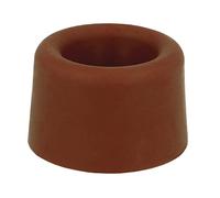 Amig - Butoir De Porte | Ø23 X 23 mm | Fixation Au Sol Avec Vis | Dispositif De Retenue Simple pour Protéger les Murs Contre les Chocs Et les Rayures | Empêche les Claquements | Plastique Brun