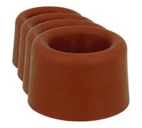 Amig - Butoir De Porte | Ø40 X 25 mm | Fixation Au Sol Avec Vis | Dispositif De Retenue Simple pour Protéger les Murs Contre les Chocs Et les Rayures | Empêche les Claquements | Plastique Brun