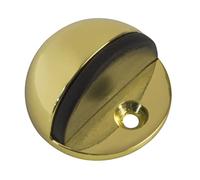 Amig - Butoir De Porte | Ø45 X 25 mm | Fixation Au Sol Avec Vis | Simple Support pour Protéger les Murs Contre les Coups Et les Rayures | Empêche les Claquements | Zamak Gold