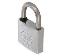 Amig - Cadenas à Clé en Laiton Nickelé | Solide et Pratique pour Bateaux | Inclut 2 Clés Sécurisées | Arceau de Sécurité en Acier, 30 mm, Chrom