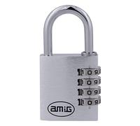 Amig - Cadenas de Sécurité à Combinaison Numérique | Adapté pour Casiers, Valises, Bagages | Aluminium Résistant | Compatible Serrure à Encastrer | Gris, 35 mm, Aluminium