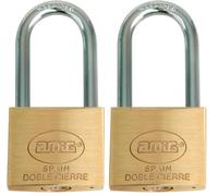 Amig - Cadenas de Sécurité | Laiton et Arceau en Acier | Comprend 2 Clés | Largeur 50 mm | Idéal pour les Casiers de Salle de Sport, les Portes, les Placards, les Valises et les Sacs à dos (Lot de 2)