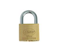 Amig - Cadenas en laiton 25 mm | Sécurité renforcée avec acier | Idéal pour poignée de porte, grille d'aération, bas de porte, 25 mm