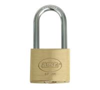 Amig Cadenas Sécurisé Longue Anse Modèle 31 | En laiton et acier | Résistant à la corrosion | Idéal pour Espaces Larges, Laiton Mat 25 mm, Laiton et Acier