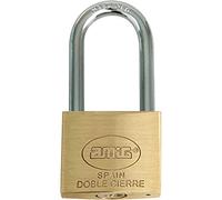 Amig - Cadenas Sécurité Identiques Modèle 31 | Longue Anse en Acier, Antirouille, Imperméable | Idéal pour Sport, École, Bagages | Laiton Mat 50 mm, Laiton et Arche en Acier