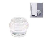 Amig - Cale ou butée adhésive circulaire pour sol - Ø30 x 30 mm - Transparente et décorative - Bande de caoutchouc antidérapante - Pour portes - Protège les murs et les meubles des chocs