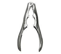 Amig - Casse-noisette à levier | Mod.1 | Pour ouvrir les fruits secs, les pieds, les coquillages ou les pinces de marisco | Ouvre-bouchon en acier avec 2 trous dentés | Prise sûre
