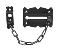 Amig - Chaîne de Sécurité pour Porte | Serrure à Chaîne en Acier | Installation Facile | Protection pour Portes et Fenêtres Coulissantes | Compatible avec Divers Matériaux, Noir, Acier