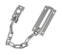Amig - Chaîne de sécurité pour portes | Serrure intérieure pour portes de maison ou de bureau | Verrou pour salle de bain, chambre... | Loquet Argenté | Acier inoxydable | 200 mm x 3,5 mm