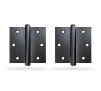 AMIG - Charnière 2010 - 3,5'' x 3,5'' (89 x 89 x 2,3 mm) - Acier inoxydable AISI 304 - Noir