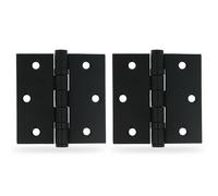 AMIG - Charnière 2012 - 3'' x 3'' (76 x 76 x 2 mm) - Acier inoxydable AISI 304 - Noir