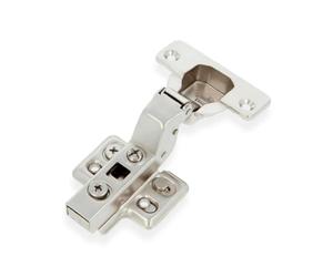 Amig - Charnière à Cazolette Hydraulique Superaco Niquelée - Ø35 mm - Acier Niquelé - Ouverture 110° - Installation Cachée pour Portes de Meubles - Vis Réglables