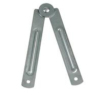 Amig - Charnière À Compas | 107 X 15 mm | Pour Chevalets | Style Simple | Ouverture Et Fermeture Silencieuses | Maintien Ferme Des Pieds | Acier Zingué