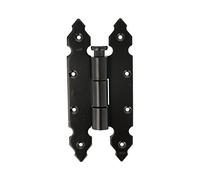 Amig - Charnière Amovible Type Livre | 200 x 90 x 4 mm | Style Classique et Simple | Style Classique et Simple | Amovible Sans Dévisser Dans Les Volets | Acier Noir