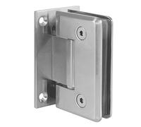 Amig - Charnière de douche mod. a nickel mat | Compatibilité pour verre 8-12 mm | Résistance à la corrosion en acier inoxydable 18/8 | Charnière décoratif, Zinc