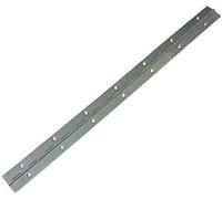 Amig - Charnière de piano | 600 x 32 x 0,7 mm | Carrés | Idéal pour tenir fermement les portes d'armoires et les couvercles de boîtes ou coffres | Acier inoxydable 18/8 mat