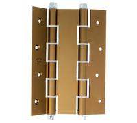 Amig - Charnière double action | 180 x 133 x 4 mm | Chants carrés | Verrouillage automatique et régulation de la puissance llen incluse | Portes avec épaisseur maximale de 35 mm | Aluminium