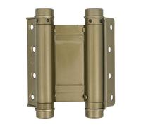 Amig - Charnière double action | 75 x 126 mm | Côtes carrées | Avec régulation de la puissance de fermeture | Portes d'entrée solidement fixées | Acier martelé