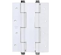 Amig - Charnière Double Action | Système Universel à 2 Lames | Fermeture Automatique | Aluminium Résistant à la Corrosion | Charnière Décoratif, Or, 180 x 133 x 4 mm
