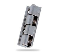 Amig - Charnière pour Armoires - Zamak - Latiné - 40 x 9 mm - Démontable - Matériau Résistant et Durable - Facile à Installer