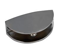 Amig - Clip Support pour Étagère | Ouverture maximale de 6 mm | Lot de 2 Pièces | Pour Poser des Étagères et des Bibliothèques sur les Murs, les Armoires ou les Meubles | Zamak Chromé