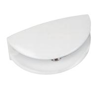 Amig - Clip Support pour Étagère | Ouverture maximale de 6 mm | Lot de 2 Pièces | Pour Poser des Étagères et des Bibliothèques sur les Murs, les Armoires ou les Meubles | Zamak Blanc