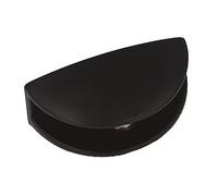 Amig - Clip Support pour Étagère | Ouverture maximale de 6 mm | Lot de 2 Pièces | Pour Poser des Étagères et des Bibliothèques sur les Murs, les Armoires ou les Meubles | Zamak Noir