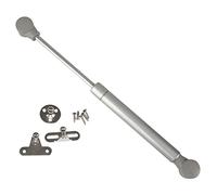 Amig - Compas de gaz pour levage de portes abattables pour meubles | Mod.97 | 247 x 15 mm | Résistance de charge : 8 kg | Amortisseur pour ouverture montante sans impact | Argenté