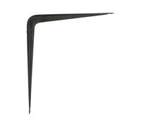 AMIG - Console d'étagère 1 - 225 x 200 mm (9'' x 8'') - Acier - Noir