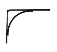 AMIG - Console d'étagère 10 - 150 x 125 mm - Acier - Noir