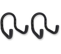 Amig - Crochet pour Accrocher Outils - Support à Montage Mural - Acier Galvanisé - Revêtement en Caoutchouc Antidérapant - Capacité de Charge 60kg - Idéal pour Vélos et Outils de Jardin (Lot de 2)