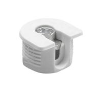 Amig - Crochets excentriques M6 - Ø 20 x 12,5 mm | 4 pièces | 4 pièces | Pour l'assemblage de panneaux avec des vis M6 modèle 60 | Idéal pour assembler des étagères et des meubles | Plastique blanc