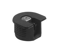 Amig - Crochets excentriques M6 - Ø 20 x 12,5 mm | 4 pièces | Pour l'assemblage de panneaux avec des vis Modèle 60 de M7 | Idéal pour l'assemblage d'étagères et de meubles | Plastique noir