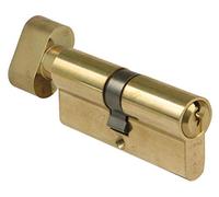 Amig - Cylindre à bouton 9700 | Sécurité anti-perçage | Double embrayage pratique | Résistant en laiton | Facile à installer, mat, 80 (35-45), Laiton