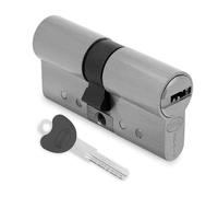 Amig - Cylindre de sécurité | Serrure de porte | Antichoc et Antichoc | Cylindre anti-extraction et anti-rupture | Comprend 5 clés | Argent mat | Dimensions : 95 (35-60) mm