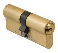 Amig - Cylindre de Serrure Sécurisée | Antiperçage et anticorrosion | 5 Clés Incluses | Pour Portes en Bois | Compatible Verrou à Plaque, Mat, Taille 70 (35-35), Acier Inoxydable et Laiton