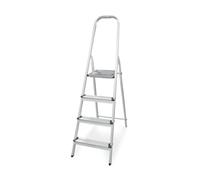 Amig - Échelle Pliante Amig à 3 marches - Aluminium - Dimensions des Petites marches : 28 x 8 cm - Dimensions des Grandes marches : 25 x 25 x 28 cm - Usage Domestique - Charge maximale : 150 kg