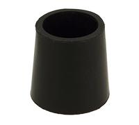 Amig - Embout extérieur Rond | Mod. 656 | Ø22 mm | Protecteur pour Pieds de Tables, chaises, béquilles et bâtons | Idéal pour protéger Le Sol Contre Les Rayures | Caoutchouc Noir