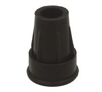 Amig - Embout extérieur rond pour béquilles et bâtons | Mod. 657 | Ø18 mm | Protecteur pour béquilles et bâtons | Idéal pour protéger le sol contre les rayures | Caoutchouc noir