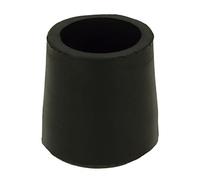 Amig - Embout extérieur Rond pour Marcheur | Mod. 658 | Ø25 mm | Protecteur pour Pieds de Tables, chaises, béquilles et bâtons | Idéal pour protéger Le Sol Contre Les Rayures | Caoutchouc Noir
