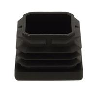 Amig - Embout intérieur carré | Mod. 661 | 35 mm | Protecteur pour Pieds de Table, chaises, béquilles et bâtons | Idéal pour protéger Le Sol Contre Les Rayures | Polyéthylène Noir