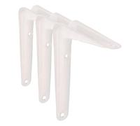Amig - Équerre d'étagère murale | Console pour étagère | Support étagère en Acier | Coleur: Blanc | Dimensions: 250 x 200 | Poids max.: 40 kg (Lot de 3)