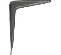 Amig - Équerre d'étagère murale | Console pour étagère | Support étagère en Acier | Coleur: Gris Métallisé | Dimensions: 200 x 150 | Poids max.: 40 kg